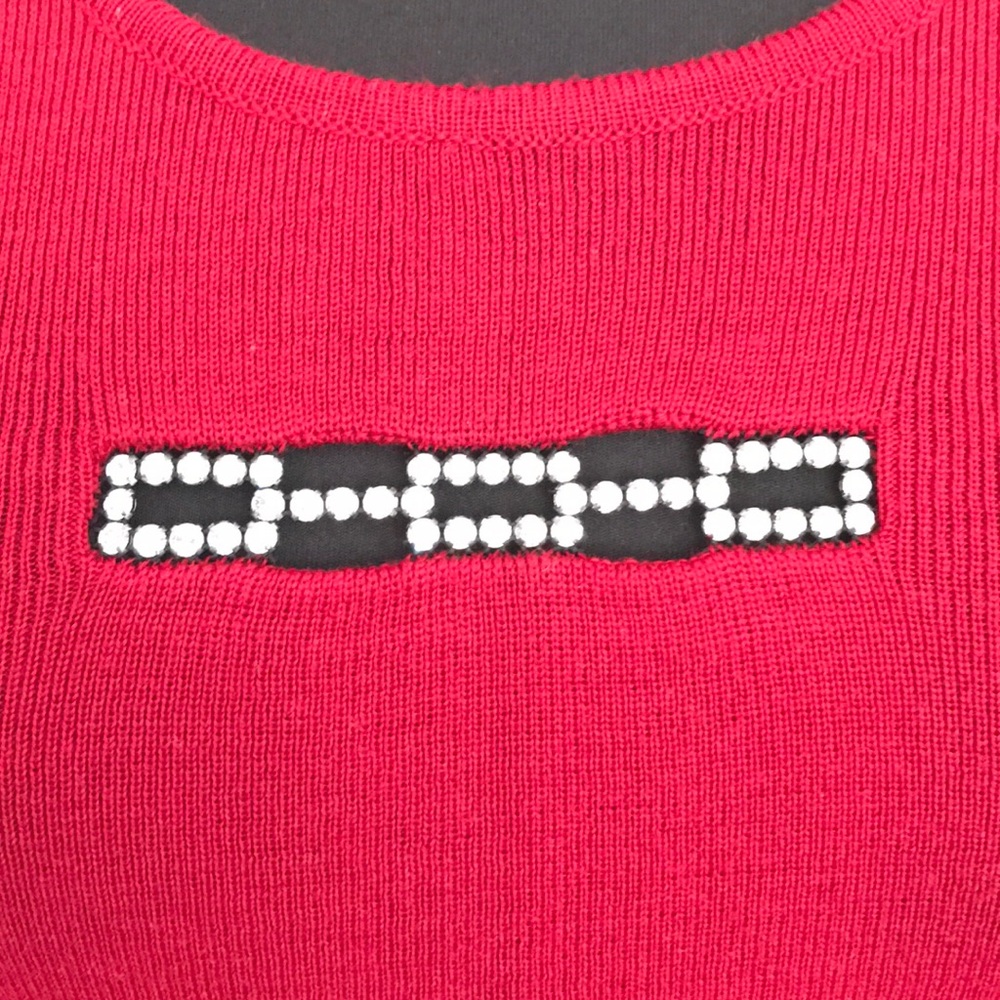 Wool Sweater with Swarovski Crystals - Picture 2 of 9